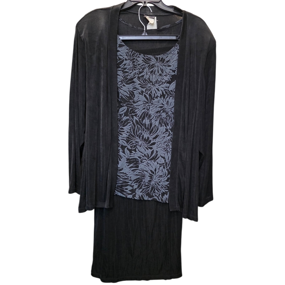 Citiknits Elegant 3pc Black Skirt Set